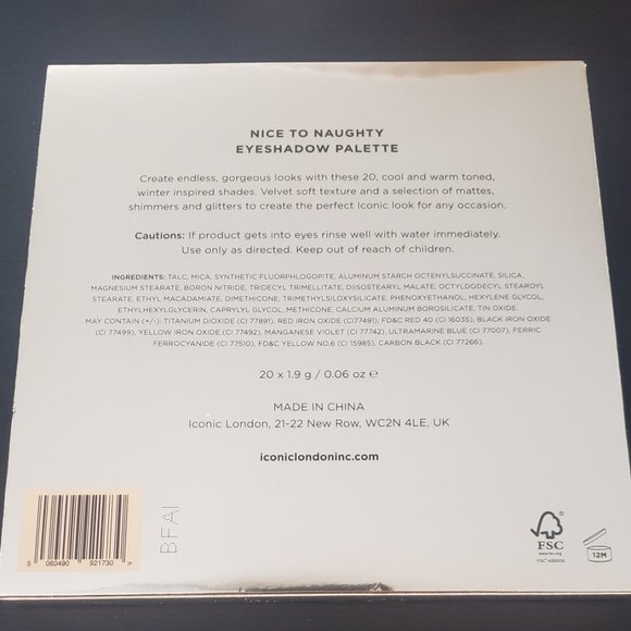 ICONIC LONDON  Nice To Naughty Eyeshadow Palette $70 - Picture 6 of 10